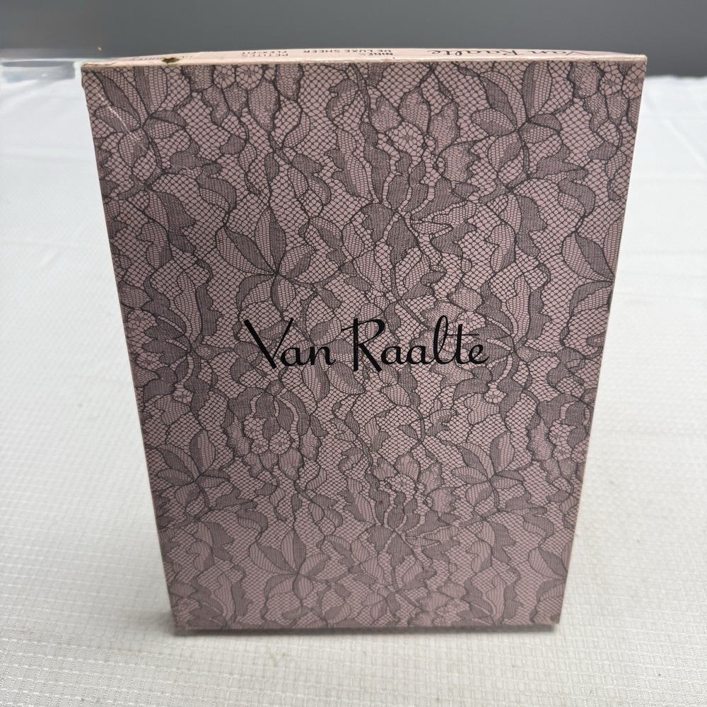 2-Vtg 50s VAN‎ RAALTE Nines Sheer Celebrity 9P Nylon Hose Stockings Seam New Box